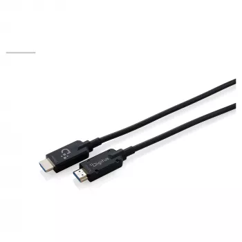 DIGITUS Armored HDMI 2.1 Active Optical Cable, 8K UHD, 20 m, Schwarz