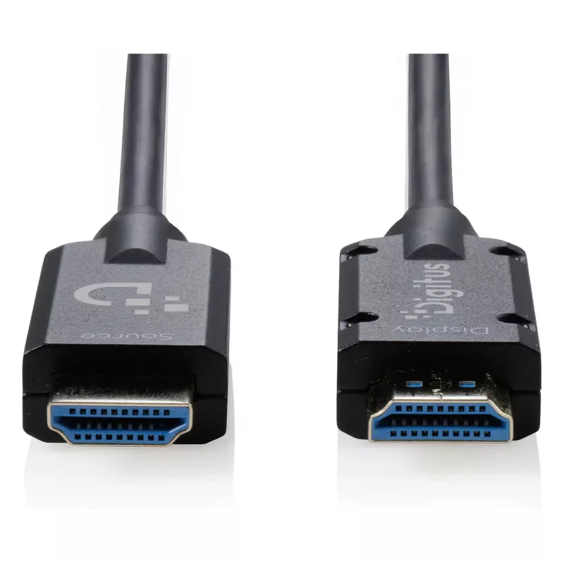 DIGITUS Armored HDMI 2.1 Active Optical Cable, 8K UHD, 20 m, Schwarz