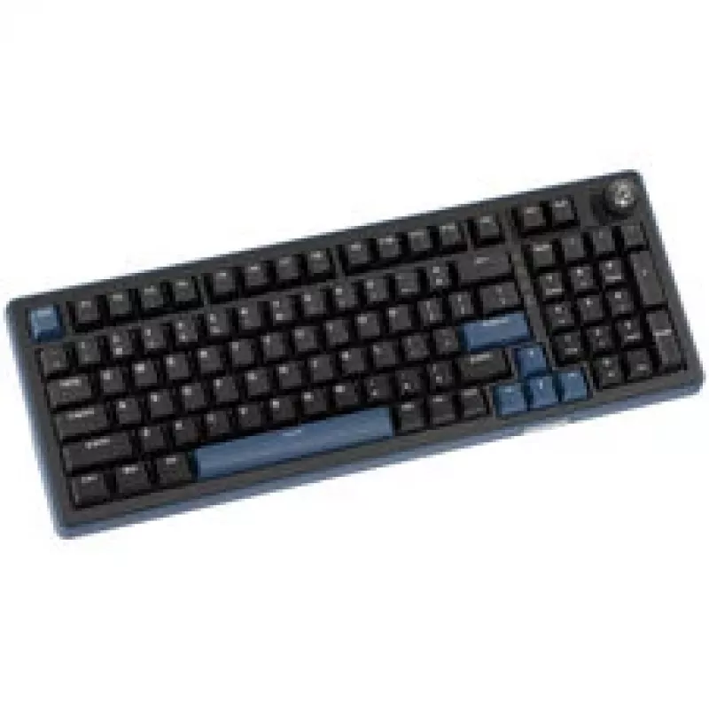 Ducky OK-M 98 Gaming-Tastatur, 98%-Layout, Hot-Swappable, RGB, ANSI - KTT Baby Blue Switches