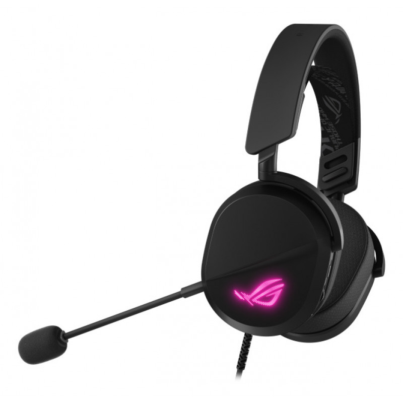 ASUS ROG Pelta Core Kabelgebundenes Gaming-Headset – 50mm Essence-Treiber, abnehmbares Mikrofon, Hybrid-Ohrpolster, Multi-Plattform