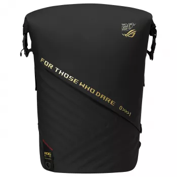 ASUS ROG Slash Backpack BP3802 Edition 20 - 16L wasserabweisender Cordura-Laptop-Rucksack für bis zu 17,3 inch, Schwarz