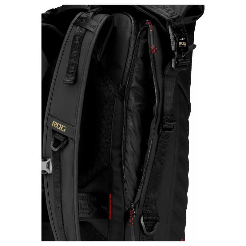 ASUS ROG Slash Backpack BP3802 Edition 20 - 16L wasserabweisender Cordura-Laptop-Rucksack für bis zu 17,3 inch, Schwarz