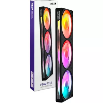 NZXT F360 RGB 360mm All-in-One Flüssigkeits-CPU-Kühler - Schwarz