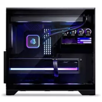 Phanteks XT V5 LCD Midi-Tower PC-Gehäuse, ATX, 7-Zoll-LCD, gehärtetes Glas - Schwarz