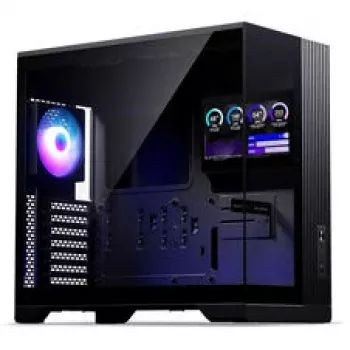 Phanteks XT V5 LCD Midi-Tower PC-Gehäuse, ATX, 7-Zoll-LCD, gehärtetes Glas - Schwarz