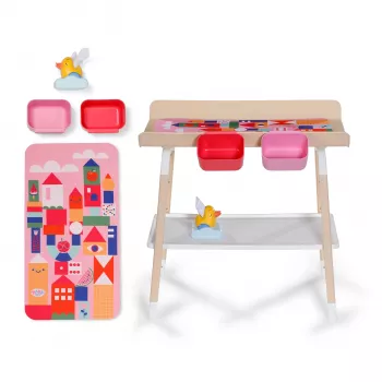 ZAPF CREATION BABY born Puppenwickeltisch mit integriertem Stauraum und abnehmbarer Matte