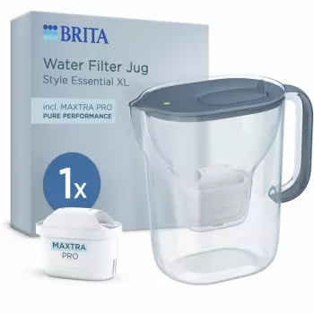BRITA Style Essential XL Blauer Wasserfilterkrug mit MAXTRA PRO Pure Performance Filter