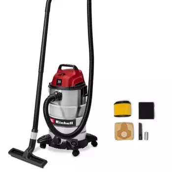 Einhell TC-VC 3055 S 30 l Nass- und Trockensauger, 950 W, Edelstahlbehälter, Blasfunktion