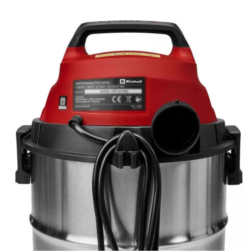 Einhell TC-VC 3055 SA Nass- und Trockensauger mit Steckdose, 55L Edelstahlbehälter, 1500W