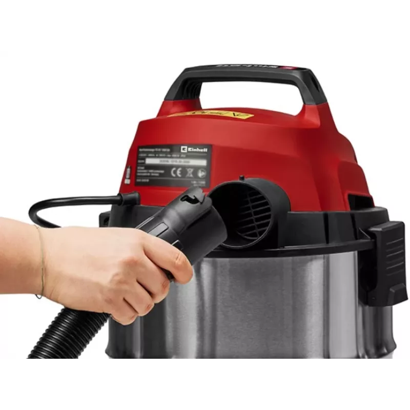 Einhell TC-VC 3055 SA Nass- und Trockensauger mit Steckdose, 55L Edelstahlbehälter, 1500W