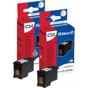 Pelikan Nachfülltinten-Set für Canon PG-540XL/CL-541XL (Schwarz, Cyan, Magenta, Gelb, 4x20 ml)
