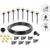 Delock Micro-Drip Set für Töpfe – Komplettes Tropfbewässerungsset für Topfpflanzen, 10 Pflanzen, 15 m Hauptschlauch, verstellbare Tropfer, UV-beständig