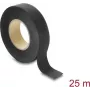 Delock Stoffband 25 m x 19 mm handeinreißbar selbstklebend schwarz