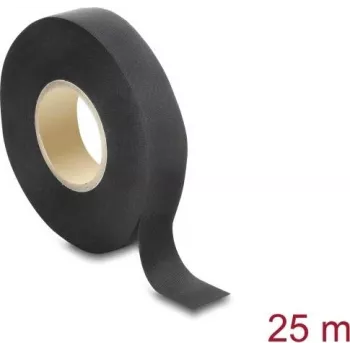 Delock Gewebeband 25 m x 19 mm reißfest selbstklebend schwarz