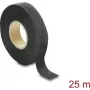 Delock Gewebeband 25 m x 19 mm reißfest selbstklebend schwarz