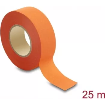 Delock Stoffklebeband 25 m x 25 mm, abreißbar, selbstklebend, Orange