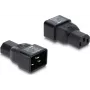 Delock IEC 60320 C20 auf C13 Netzadapter, Stecker auf Buchse, 10 A, 250 V, gerade, Schwarz