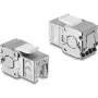 Delock Keystone-Modul RJ45 Buchse auf LSA Cat.6A geschirmt, werkzeuglos, mit Staubschutz