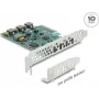 Delock PCI Express x4 Karte auf 4 x USB Type-C™ 10 Gbps - Low Profile Formfaktor