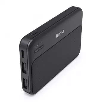 Hama Power Pack Pocket 5 5000 mAh 2X USB-A Anthrazit