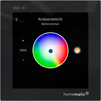 Homematic IP Glass Display Wandthermostat (HmIP-WGD) - Schwarz