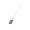 LogiLink PrimeLine Cat.6A/7 S/FTP PIMF Patchkabel, 600 MHz, 1,5 m, Weiß