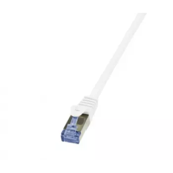 LogiLink PrimeLine Cat.6A/7 S/FTP PIMF Patchkabel, 600 MHz, 1,5 m, Weiß