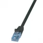 LogiLink Cat.6A U/UTP Patchkabel, 10m, Schwarz, LSZH, 10Gbps