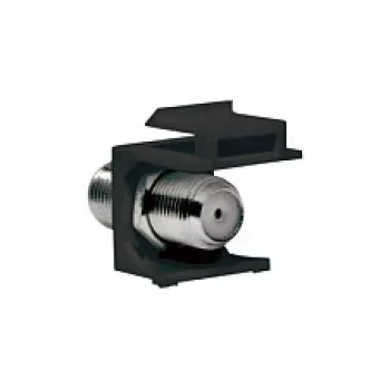 LogiLink NK0018B Keystone F-Type 75 Ohm Kupplung, Buchse-Buchse, Schwarz