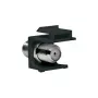 LogiLink NK0018B Keystone F-Type 75 Ohm Kupplung, Buchse-Buchse, Schwarz
