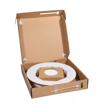 LogiLink FB4SC50 FTTH-Abschlussbox mit 50 m OS2 Singlemode SC/APC-Kabel, Weiß