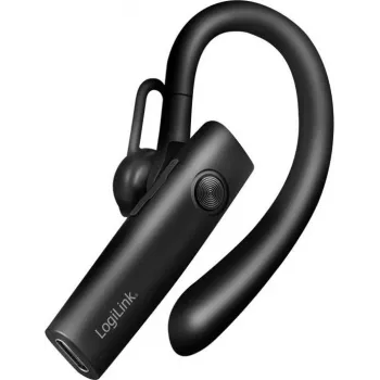 LogiLink BT0078 Ohrbügel-Bluetooth-5.4-Headset mit Mikrofon, Schwarz