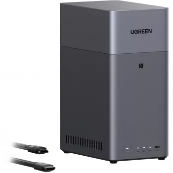 UGREEN DH2300 Bundle mit 2x Seagate IronWolf NAS 4TB CMR (Schwarz)