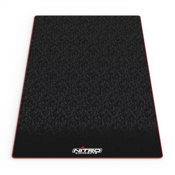 Nitro Concepts Bodenmatte für Sim-Racing-Rigs, 150 x 75 cm, rutschfest, Schwarz