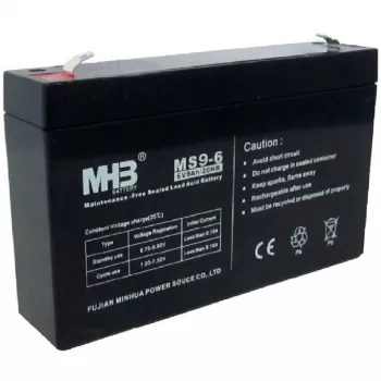 PowerWalker Batterie MHB MS9-6 6V 9Ah versiegelte Blei-Säure-Batterie für USV-Systeme