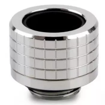 Thermal Grizzly DeltaMate Schlauchverschraubung, Messing - Glanznickel, für 14 mm Hartschläuche, G1/4 inch Gewinde