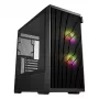 Fortron M330 Mini-Tower-PC-Gehäuse mit gehärtetem Glas, Schwarz