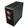 Fortron M330 Mini-Tower-PC-Gehäuse mit gehärtetem Glas, Schwarz
