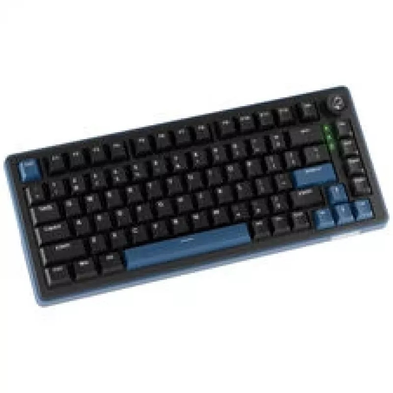 Ducky OK-M 75 Gaming-Tastatur, 75%, Hot-Swappable, RGB, ANSI - KTT Baby Blue Switches