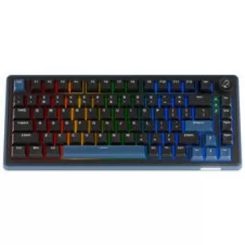 Ducky OK-M 75 Gaming-Tastatur, 75%, Hot-Swappable, RGB, ANSI - KTT Baby Blue Switches