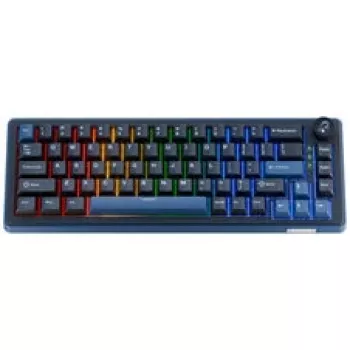 Ducky OK-M 65 Gaming-Tastatur, 65%, Hot-Swappable, RGB, ANSI - KTT Wine Red Switches