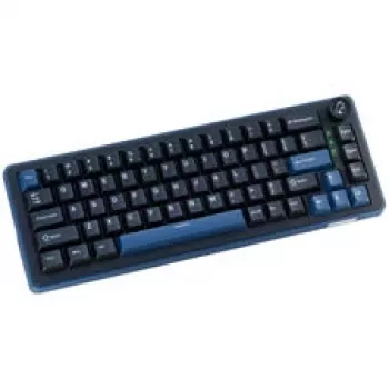 Ducky OK-M 65 Mechanische Gaming-Tastatur, 65% Formfaktor, Hot-Swappable, RGB-Hintergrundbeleuchtung, ANSI-Layout, KTT Baby Blue Switches