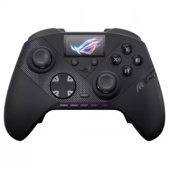 ASUS ROG Raikiri II Pro PC-Gaming-Controller - Triple-Mode (USB-C, 2,4 GHz RF, Bluetooth 5.0), OLED-Display, 4 programmierbare Paddles, ESS-DAC, Schwarz