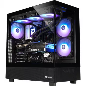 Thermaltake FTW V270 Gaming-Desktop (Intel Core i7-15700K, RTX 5070 Ti, 32GB DDR5, 2TB NVMe, Windows 11 Home, Schwarz)