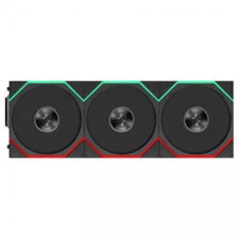 Lian Li UNI FAN TL FLEX Wireless ARGB Reverse Blade 120mm Lüfter 3er-Pack mit Controller, Schwarz
