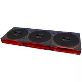 Lian Li UNI FAN TL FLEX Wireless ARGB Reverse Blade 120mm Lüfter 3er-Pack mit Controller, Schwarz