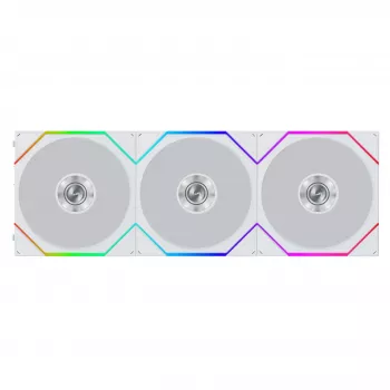 Lian Li UNI FAN TL FLEX Wireless ARGB Reverse Blade 120mm Lüfter 3er-Pack mit Controller - Weiß