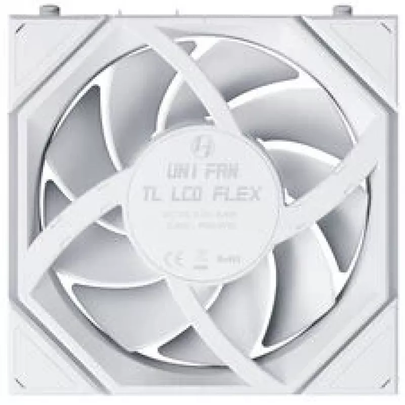 Lian Li UNI FAN TL120 LCD FLEX Wireless ARGB Weiß 120 mm Reverse Blade Gehäuselüfter
