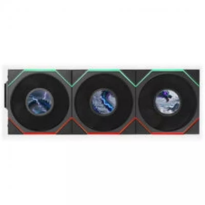 Lian Li UNI FAN TL LCD FLEX Wireless 120mm ARGB-LCD-Lüfter - Schwarz, 3er-Pack mit Controller
