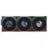 Lian Li UNI FAN TL LCD FLEX Wireless ARGB Reverse Blade 120mm Lüfter 3er-Pack mit Controller, Schwarz